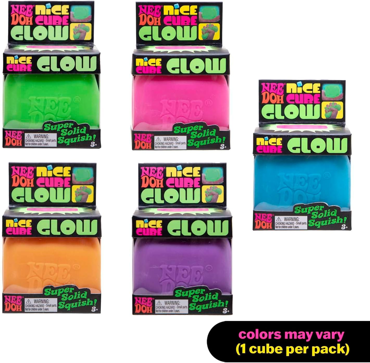 NeeDoh: Nice Cube - Glow - Random Colors